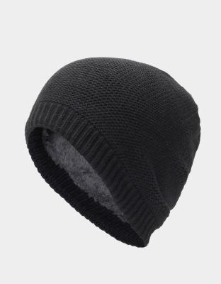 China Beanie Solid Colors Hat COMMON Style Men's Street Sports Headwear Slouchy Warm Loose Crochet Knitted Cotton Ski Skull Caps Striped for sale