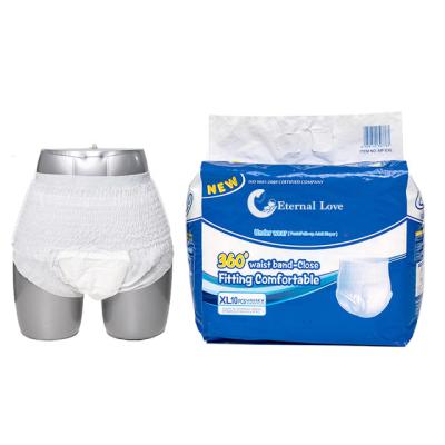 China Hospital Elderly Senior Convenient Disposable Pant Printed Adult Diaper Pants For Man And Woman for sale