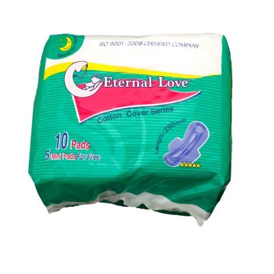 China Chinese Cloth Wholesale Disposable Biodegradable Nonwoven Sanitary Napkin Super Absorbent With Logo for sale