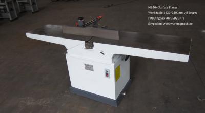 China Manual operate solid wood processing surface planer machine with working width 400mm for sale