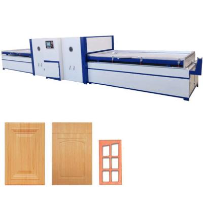 China PVC film MDF door skin full automatic vacuum membrane press machine for sale