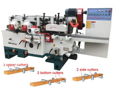 China fábrica de máquina lateral del moldeador de la carpintería cuatro de madera de la máquina de moldear en venta