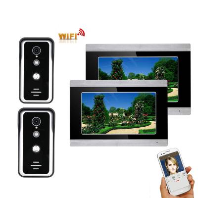 China Video Video Door Phone System WIFI TUYA Metal Intercom Home Intercom With 7 Inch Monitor 4 Wire 2 for sale