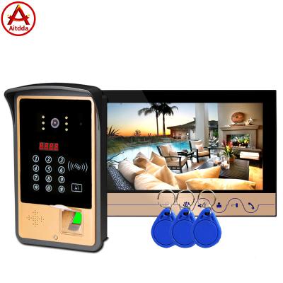 China Stable Function Door Phone Video Intercom Aitdda 9 Inch Touch Color Screen Video Doorbell for sale