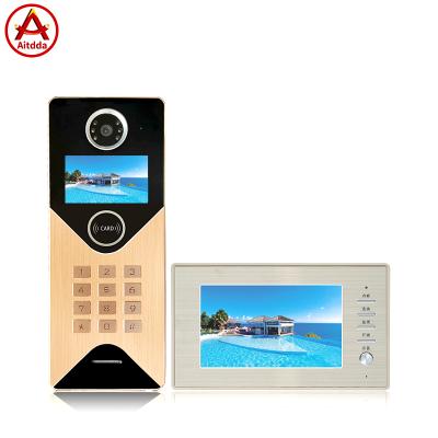 China Support Up To 9999 Households Aitdda 7 Inch Multi Video Apartment Intercom IP Door Phone for sale