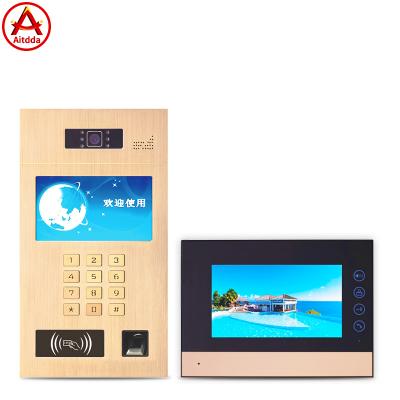 China Support Up To 9999 Households Aitdda 7 Inch Multi Touch Screen Apartment Smart Building Video Intercom for sale