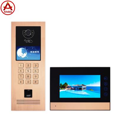 China Support Up to 9999 Household TCP/IP IP Touch Screen Full Digital Video Intercom For Buildings Muti-Unit Video Intercom for sale