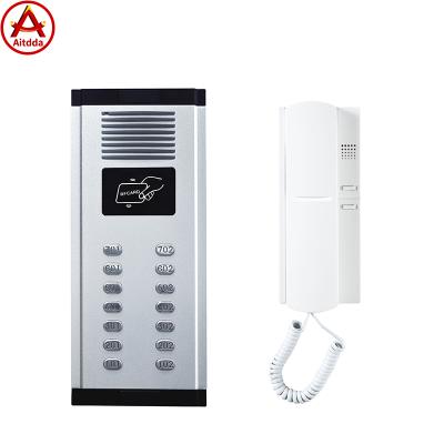 China Support 9999 PCs Indoor Monitors Aitdda Intercom Doorbell Set Building Cell Id/ic Swiping Card Intercom Device Intercom Doorbell for sale