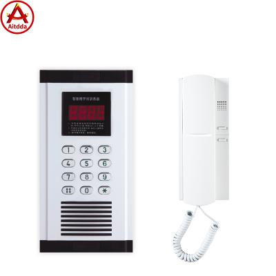 China Aitdda 9999 support pcs monitors mult-unit apartment indoor door phone audio intercom for sale