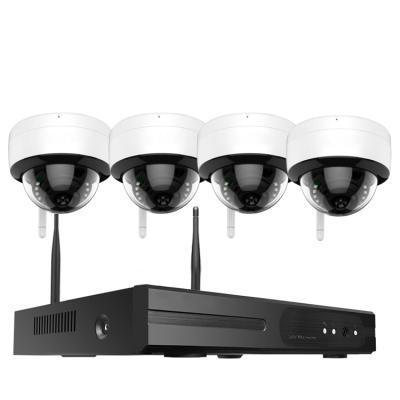 China 4 CH NIGHT VISION IP wifi camera kit 1080P Wi-Fi Dome IP CCTV Camera NVR CCTV Wireless Kit for sale