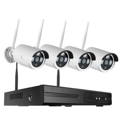 China Night Vision 2.0MP Wifi Ip Security Camera Kits CCTV Wireless Kits System Kits Indoor Outdoor 4CH WiFi Nvr for sale