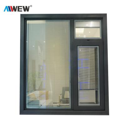 China Swing Alwew Certified Aluminum Profile Window Fly Screen Casement Aluminum Window For Sale for sale