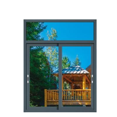 China Alwew Magnetic High Quality House Screen Windows Round Tracks Aluminumhurricane Interior Sliding Proof Windows With AS2047 Certificate for sale