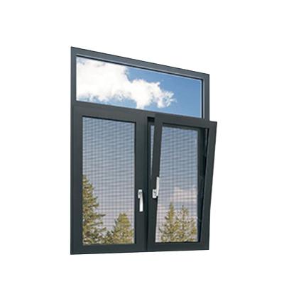 China Black Folding Aluminum Glass Double Glazing Sliding Door Upvc Window Alloy Plated Casement Screen Morocco Sun Cover Windows And Doors for sale