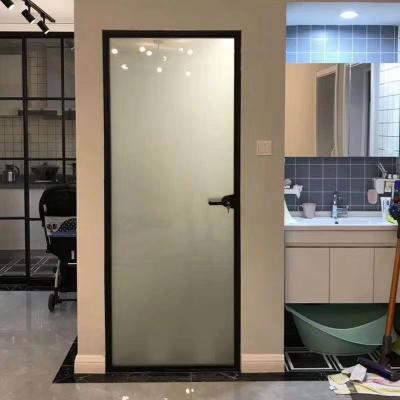 China Hot Selling Modern Aluminum Swing Door UPVC / PVC Door Bathroom With Waterproof Frame for sale