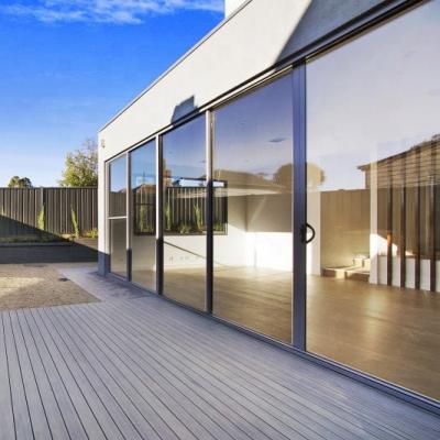 China Modern double glass thermal break aluminum sliding door aluminum sliding door for villa for sale