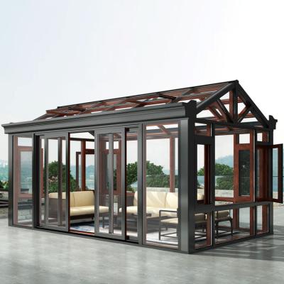 China Traditional Exterior Prefab House Panels Sunroom Sunroom Glass Sunroom For Sale for sale