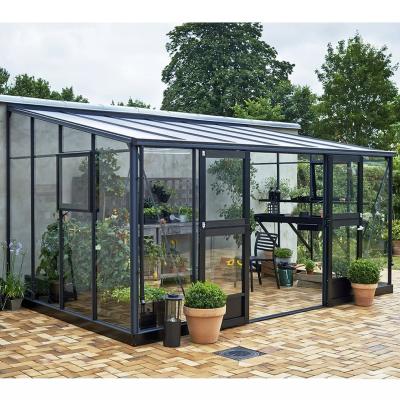 China Custom Modern Traditional Aluminum Prefab Winter Garden Aluminum Prefab Glass House for sale