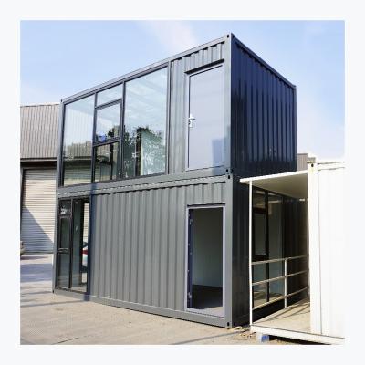 China Modern Four Season Solarium Glass Container Prefab Aluminum Houses For Outdoor for sale