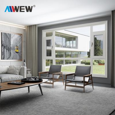 China Alwew Design Smart Automatic Electric Aluminum Casement Window Frame Aluminum Screen Windows for sale