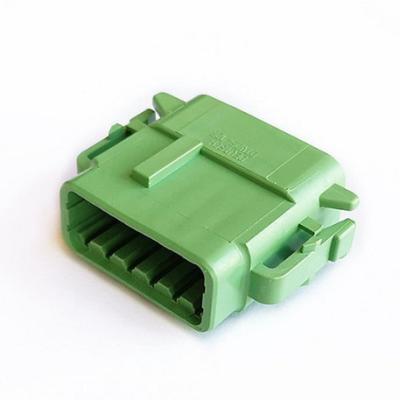 China Original Automotive Housing for Female Terminals, Wire-to-Wire, 12 Position, Sealable, Green, DTM06-12SC for sale