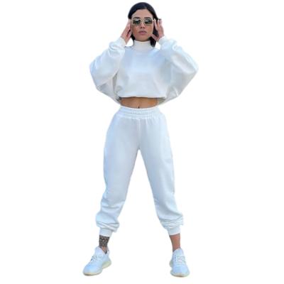 China Yizhilong Set Breathable Tracksuits Women Custom 2 Two Piece Sets Suits 2021 Women's Ladies Plain Fleece Sweat Suit Tracksuit Wholesale for sale