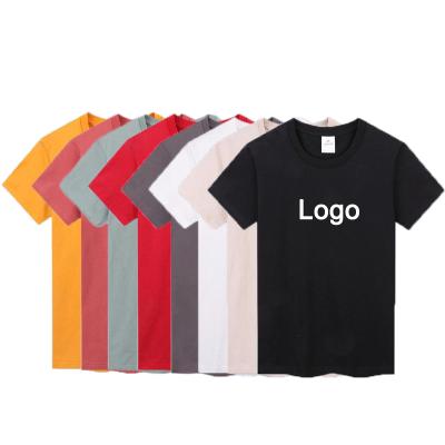 China Yizhilong Breathable 2021 Grams New Classic Multicolor Heavy Men's T-shirt 100% Cotton Men's T-shirts OEM Custom Clothing 250 for sale