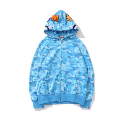 China Plus Size Fashion Wholesale Price Fashion Bape Shark Hoodie Bape Hoodie Men Bape Sweatshirt With Zipper for sale