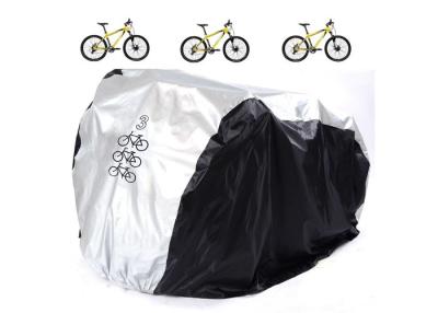 China 0.8 Pounds Large Bike Cover For 3 Bikes , Outdoor Bicycle Cover Waterproof for sale