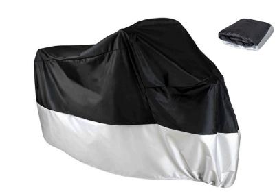 China 180T Double Stitched Waterproof Motorcycle Cover For Outside Storage Mildew Resistant for sale