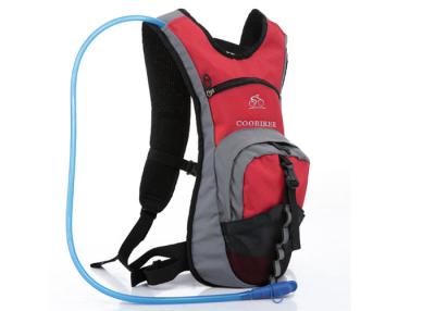 China Red Nylon & Dacron Cycling Water Pack , 2L Hydration Backpack For Hiking for sale