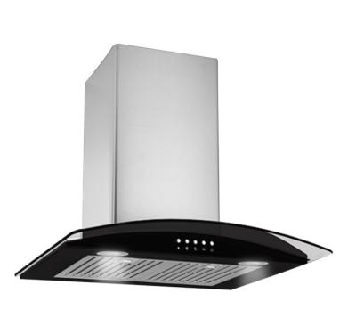 China Hotel Cooker Hood 180 Watt Motor Powerful Auto Heat Clean Chimney Hood for sale