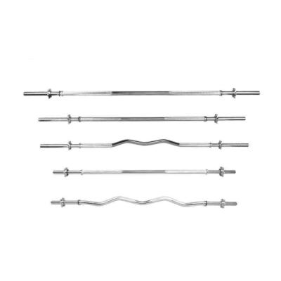 China Universal Hot Sale Gym Quality Equipment Weight Barbell Straight Curve Barbell Rod for sale