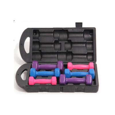 China Universal High Quality Women Hex Neoprene Dumbbell Set Hexagon Rubber Dumbbells for sale