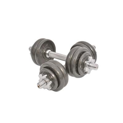 China Universal Hot Sale Discount Fitness Equipment Adjustable Paint 15kg Dumbbell Set for sale