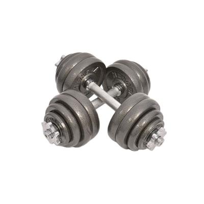 China Universal Wholesale Exercise Weightlifting Adjustable Dumbbell 30 Kg Paint Dumbbell Set for sale