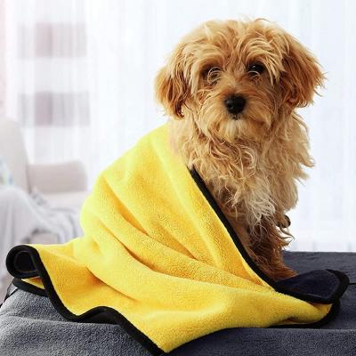 China Viable Hot Sale Dog TowelSuper Microfiber Pet Dog Bath TowelSuper Absorbent Quick Drying Cleaning Towel Custom Embroidered Microfiber Logo P for sale