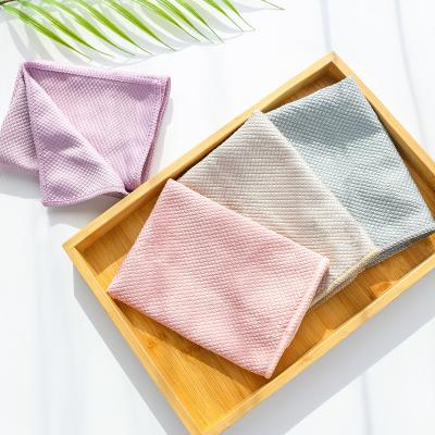 China Viable Superfine Fiberglass Cleaning Cloth Fish Scale Towel Window Cleaning for sale