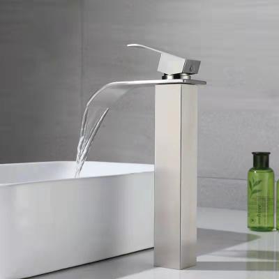 China 2021 Modern High Hot Selling Stainless Steel Bathroom Sink Faucet Mixer Basin Faucet for sale