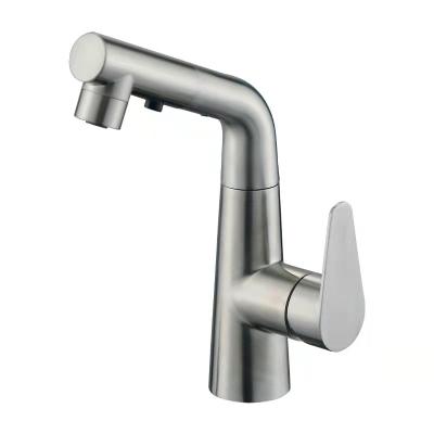 China Hot Selling Modern Water Mixer Tap Single Handle Basin Sink Faucet Pull Down Basin Faucet For Bathroom for sale