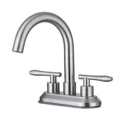 China Contemporary Faucets Bathroom Ware Single Level Basin Faucet Sanitary Basin Faucet for sale