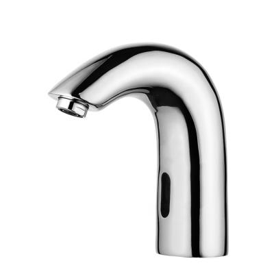 China Sense Faucets Good Quality Deck Mounted Touchless Hot Cold Automatic Mixer Tap For Bathroom for sale