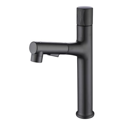 China Modern pull out basin faucet for bathroom basin sink and cabinet hot cold water mixer for sale