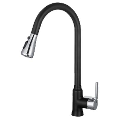 China DQOK Modern 360 Degree Rotatable Pull Down Shower Stainless Steel Water Sink Kitchen Faucet Cooking Faucet for sale