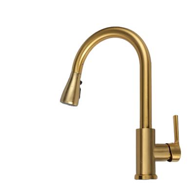 China Modern Pull Down Kitchen Faucet Hot&Cold Hose OEM Style Cheap Ceramic Brass Lead Surface Graphic for sale