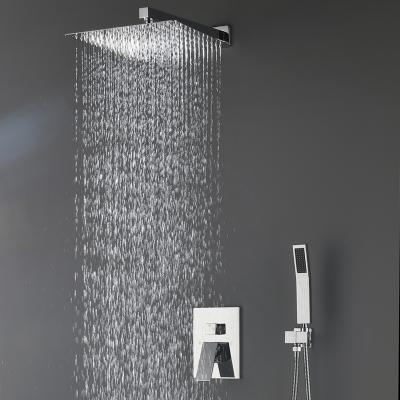 China With Slide Bar Hot Sale Bathroom Faucet Stainless Steel Luxury Shower Wall Panels Concealed Shower Set For Hotel Bathroom for sale