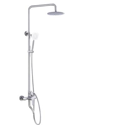 China Sustainable Hot Sale Wall Mounted Chrome Plated Shower Sets Brass Main Body Shower Sets System for sale