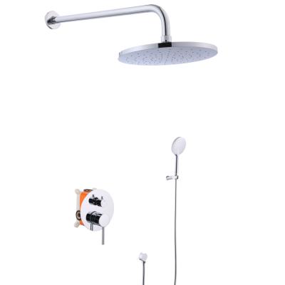 China Sustainable Wall Mounted European Hidden Shower Faucet Ceiling Mounted Rainfall Shower System for sale