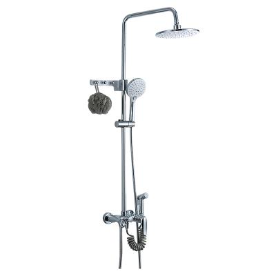 China With Slide Bar Hot Water Precision Filter Bubbler Bathroom Rain Shower Faucet Set for sale