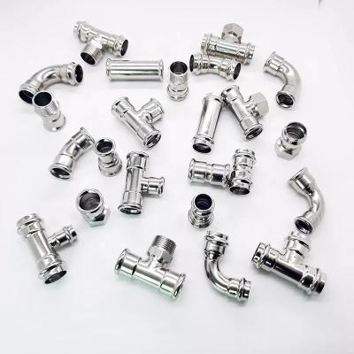 중국 Epual Coupling 304 Stainless Steel Press Fittings 1/4 Inch 판매용